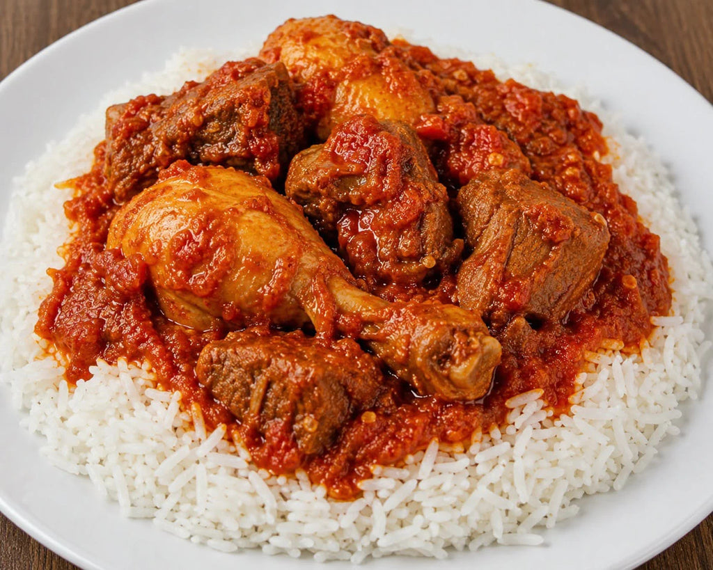 Nigerian Stew & Rice