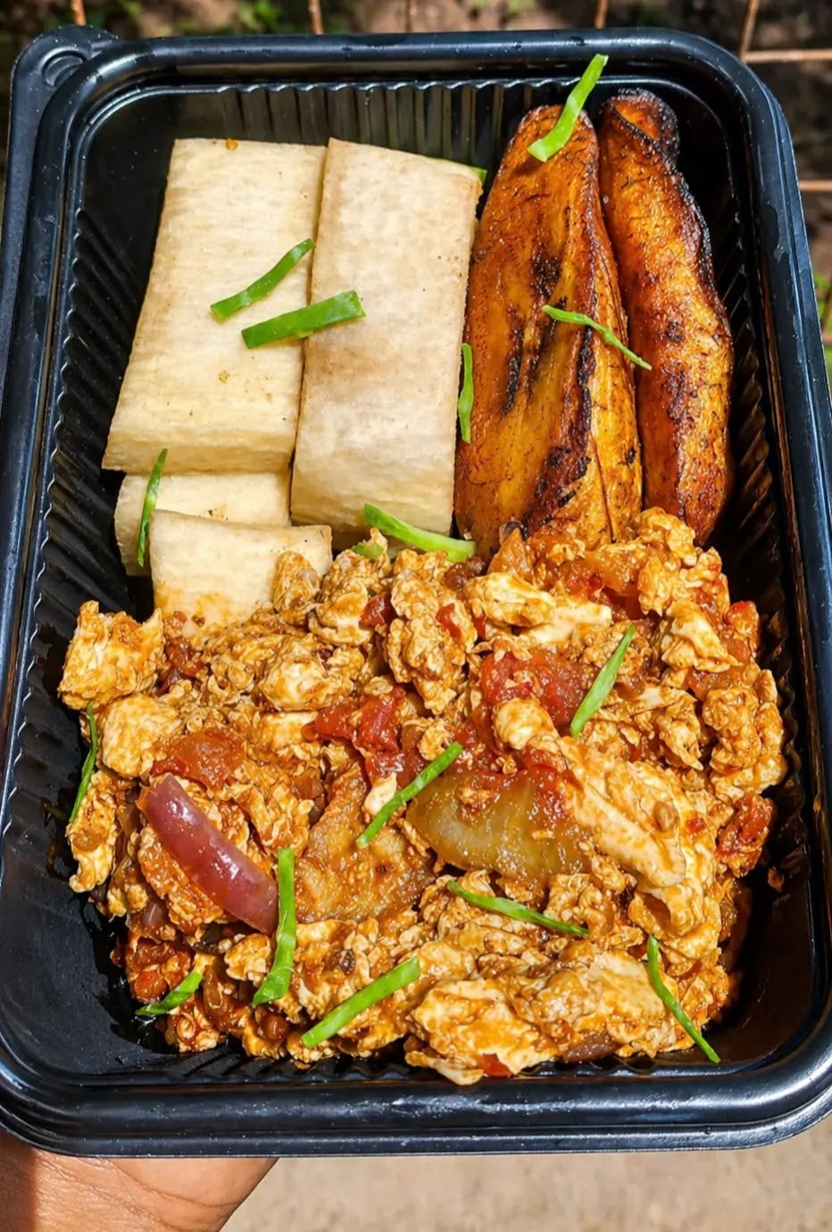 Egg Sauce & Fried Yam