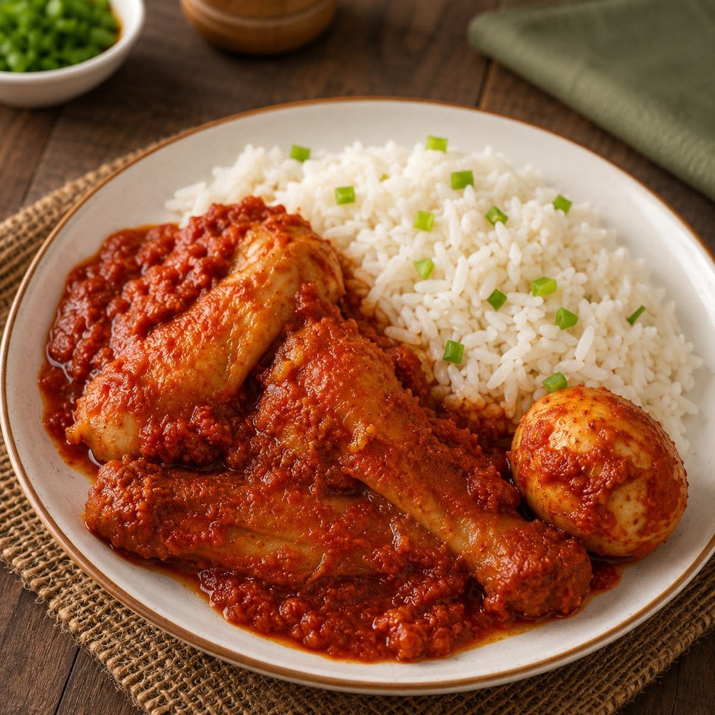 Nigerian Stew & Rice